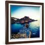 Lindos Acropolis and Harbour, Lindos, Rhodes, Greece-Doug Pearson-Framed Photographic Print