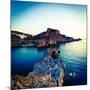 Lindos Acropolis and Harbour, Lindos, Rhodes, Greece-Doug Pearson-Mounted Photographic Print