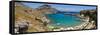 Lindos Acropolis and Harbour, Lindos, Rhodes, Greece-Doug Pearson-Framed Stretched Canvas