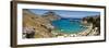 Lindos Acropolis and Harbour, Lindos, Rhodes, Greece-Doug Pearson-Framed Photographic Print