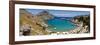 Lindos Acropolis and Harbour, Lindos, Rhodes, Greece-Doug Pearson-Framed Photographic Print