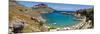 Lindos Acropolis and Harbour, Lindos, Rhodes, Greece-Doug Pearson-Mounted Photographic Print