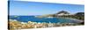 Lindos Acropolis and Village, Lindos, Rhodes, Greece-Doug Pearson-Stretched Canvas