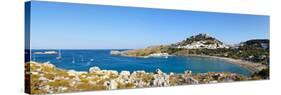 Lindos Acropolis and Village, Lindos, Rhodes, Greece-Doug Pearson-Stretched Canvas