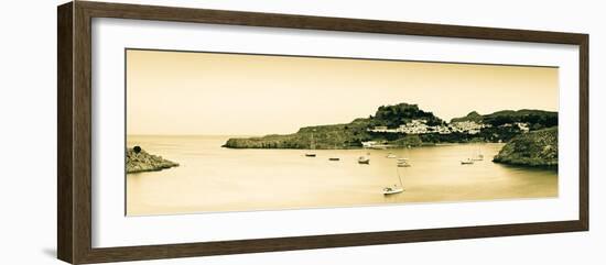 Lindos Acropolis and Village, Lindos, Rhodes, Greece-Doug Pearson-Framed Photographic Print