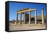 Lindos Acropolis, Lindos, Rhodes, Dodecanese, Greek Islands, Greece, Europe-Tuul-Framed Stretched Canvas