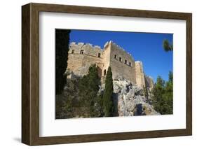 Lindos Acropolis. Lindos, Rhodes, Dodecanese, Greek Islands, Greece, Europe-Tuul-Framed Photographic Print