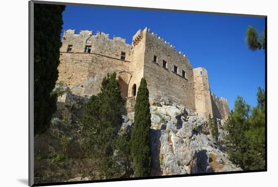 Lindos Acropolis. Lindos, Rhodes, Dodecanese, Greek Islands, Greece, Europe-Tuul-Mounted Photographic Print