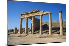 Lindos Acropolis, Lindos, Rhodes, Dodecanese, Greek Islands, Greece, Europe-Tuul-Mounted Photographic Print