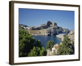 Lindos Acropolis on the Island of Rhodes, Dodecanese, Greek Islands, Greece-Teegan Tom-Framed Photographic Print