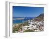 Lindos and the Acropolis, Rhodes, Dodecanese, Greek Islands, Greece, Europe-Sakis Papadopoulos-Framed Photographic Print