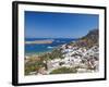 Lindos and the Acropolis, Rhodes, Dodecanese, Greek Islands, Greece, Europe-Sakis Papadopoulos-Framed Photographic Print