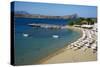 Lindos Beach, Lindos, Rhodes, Dodecanese, Greek Islands, Greece, Europe-Tuul-Stretched Canvas