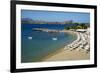 Lindos Beach, Lindos, Rhodes, Dodecanese, Greek Islands, Greece, Europe-Tuul-Framed Photographic Print