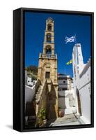 Lindos, Rhodes, Dodecanese Islands, Greek Islands, Greece, Europe-Michael Runkel-Framed Stretched Canvas