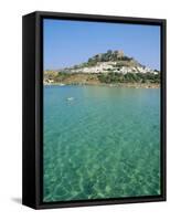 Lindos, Rhodes, Greece-Fraser Hall-Framed Stretched Canvas