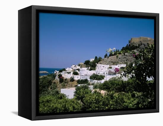 Lindos, Rhodes, Greek Islands, Greece-Nelly Boyd-Framed Stretched Canvas