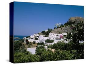 Lindos, Rhodes, Greek Islands, Greece-Nelly Boyd-Stretched Canvas