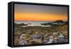 Lindos Sunrise-Terry Mathews-Framed Stretched Canvas