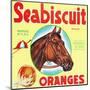 Lindsay, California, Seabiscuit Brand Citrus Label-Lantern Press-Mounted Art Print