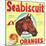 Lindsay, California, Seabiscuit Brand Citrus Label-Lantern Press-Mounted Art Print