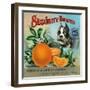 Lindsay, California, Security Brand Citrus Label-Lantern Press-Framed Art Print