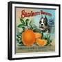 Lindsay, California, Security Brand Citrus Label-Lantern Press-Framed Art Print