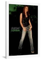 Lindsay Lohan Movie (Green Background) Poster Print-null-Framed Poster