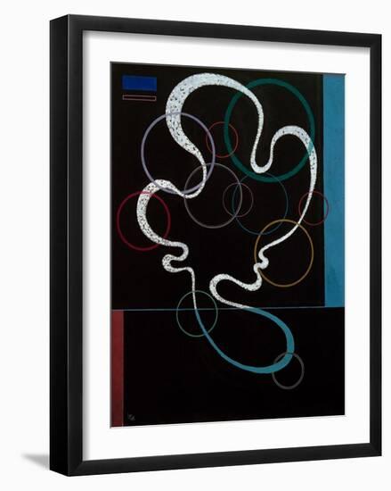 Line Accompanied, 1937-Wassily Kandinsky-Framed Giclee Print