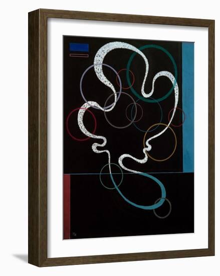 Line Accompanied, 1937-Wassily Kandinsky-Framed Giclee Print