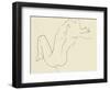 Line Art Figurative Drawing-Little Dean-Framed Photographic Print