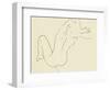 Line Art Figurative Drawing-Little Dean-Framed Photographic Print