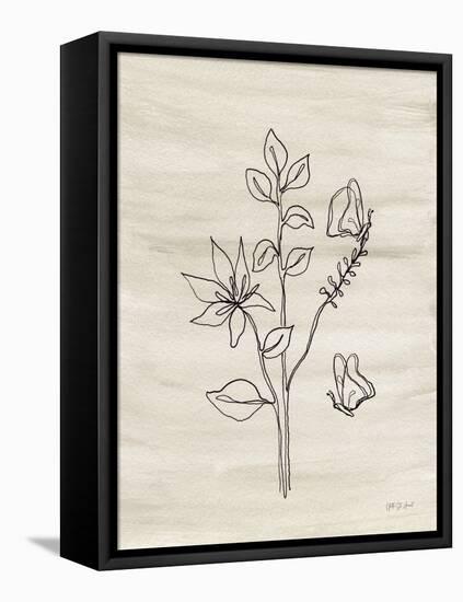 Line Butterfly-Yvette St. Amant-Framed Stretched Canvas