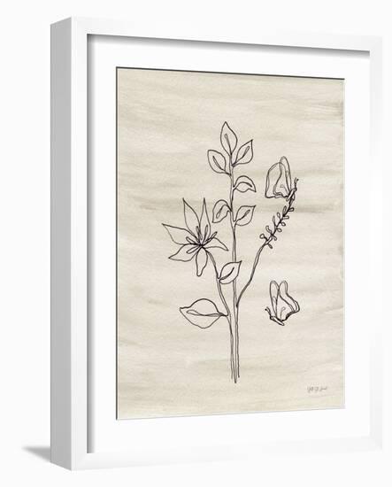 Line Butterfly-Yvette St. Amant-Framed Art Print