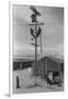 Line Crew at Work in Manzanar-Ansel Adams-Framed Art Print