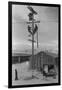 Line Crew at Work in Manzanar-Ansel Adams-Framed Art Print