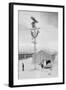 Line Crew at Work in Manzanar-Ansel Adams-Framed Art Print