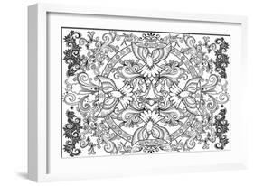 Line Drawing-Art House Design-Framed Giclee Print