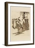 Line in Front of the Butcher Shop, 1870-Edouard Manet-Framed Giclee Print