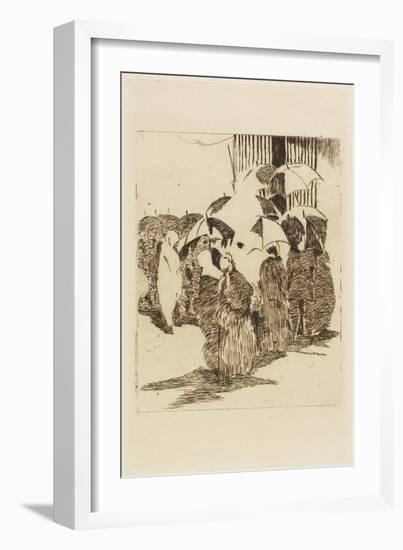 Line in Front of the Butcher Shop, 1870-Edouard Manet-Framed Giclee Print