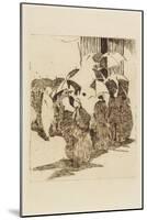 Line in Front of the Butcher Shop, 1870-Edouard Manet-Mounted Giclee Print