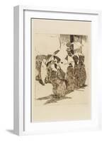 Line in Front of the Butcher Shop, 1870-Edouard Manet-Framed Premium Giclee Print