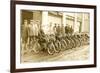 Line of Bicycles-null-Framed Art Print