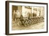 Line of Bicycles-null-Framed Art Print