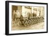 Line of Bicycles-null-Framed Art Print