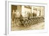 Line of Bicycles-null-Framed Art Print