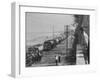 Line of Caltex Oil Trucks with Armed Escort on Road During Government Crisis-null-Framed Photographic Print