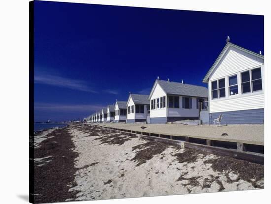 Line of Ocean Front Cottages, Cape Cod-Gary D^ Ercole-Stretched Canvas