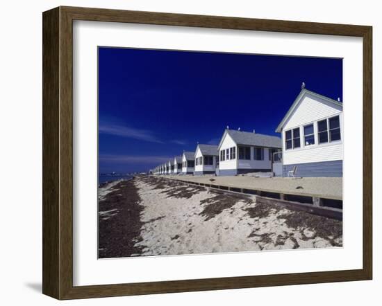 Line of Ocean Front Cottages, Cape Cod-Gary D^ Ercole-Framed Premium Photographic Print