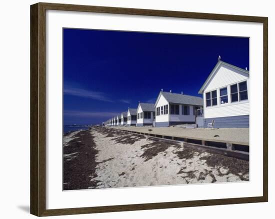 Line of Ocean Front Cottages, Cape Cod-Gary D^ Ercole-Framed Photographic Print